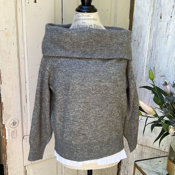 H&M, HEATHER GRAY SWEATER  BNWT Size S - Picture 7 of 9